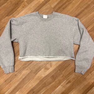 TNA Aritzia boyfriend Cropped Sweatshirt